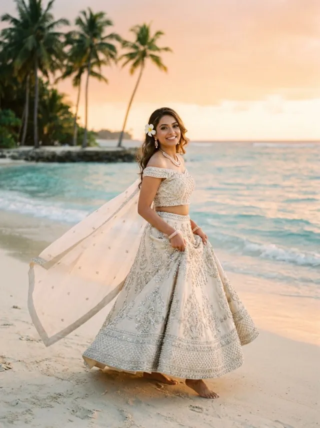 Beach Wedding Bridal - AI-generated fashion photoshoot by ApparelAI Studio