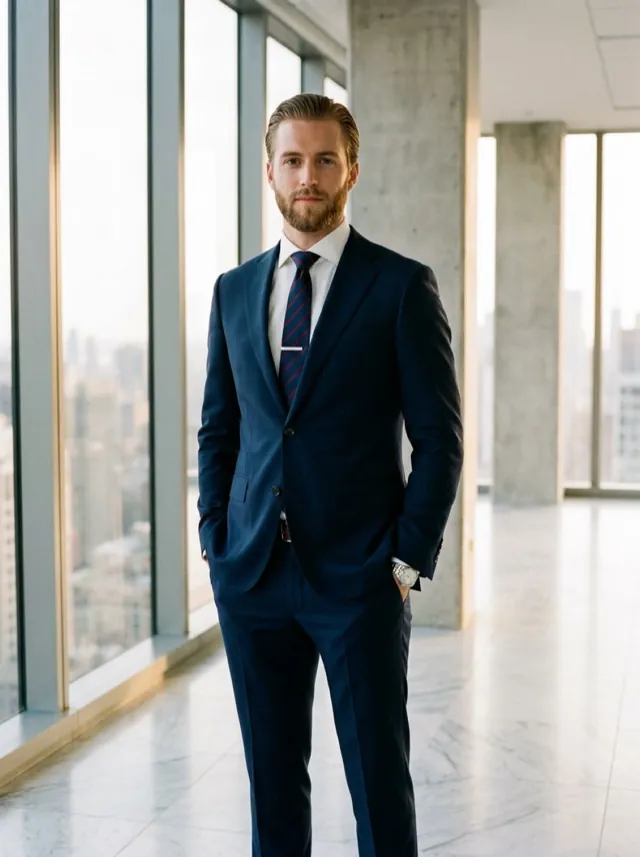 Tailored Suit - AI-generated fashion photoshoot by ApparelAI Studio